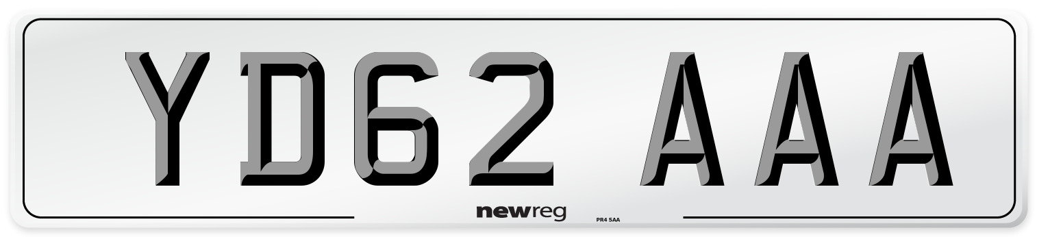 YD62 AAA Number Plate from New Reg